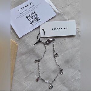 Coach Silver Charm Bracelet